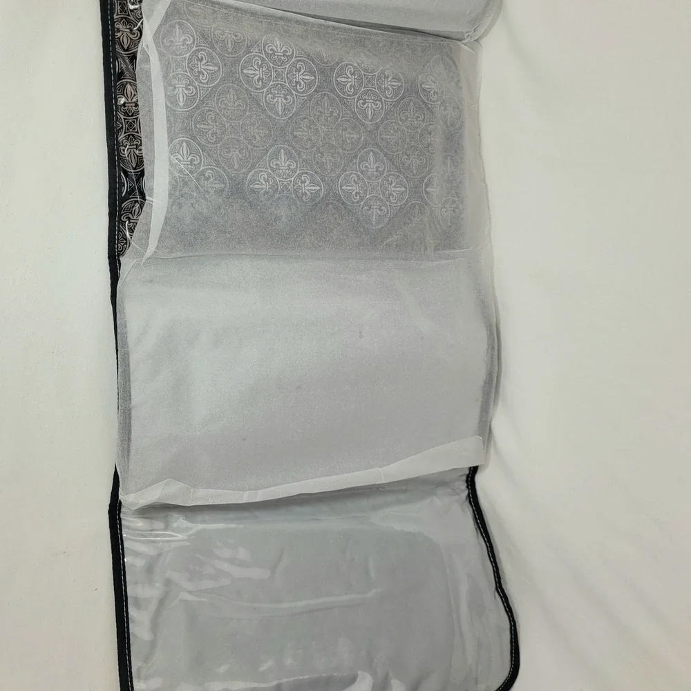 Kalencom Quick Change Kit Portable Diaper Changing Pad Wipes Box Fleur De Lis